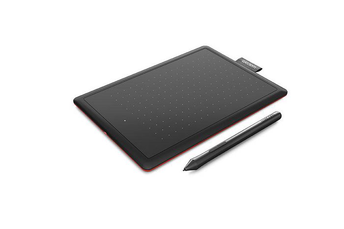 Wacom One by Wacom Tablet Digital de Dibujo CTL-672-S, Tamaño Medio, Color Negro