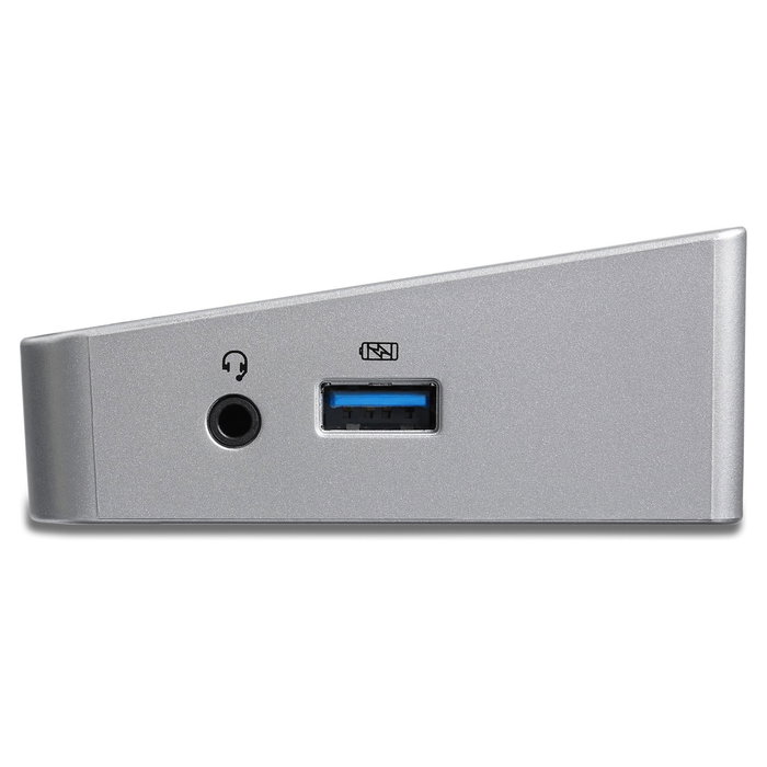 StarTech.com Dock USB-C para 3 Monitores 4K - Estación de acoplamiento Triple 4K con 100W PD, 5 Puertos USB 3.2, HDMI, DisplayPort, Ethernet para Mac y Windows