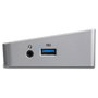 StarTech.com Dock USB-C para 3 Monitores 4K - Estación de acoplamiento Triple 4K con 100W PD, 5 Puertos USB 3.2, HDMI, DisplayPort, Ethernet para Mac y Windows