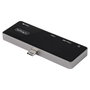 StarTech.com Adaptador Multipuertos USB-C HDMI 4K 60Hz 100W PD Negro, Plata