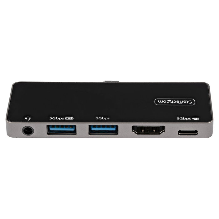 StarTech.com Adaptador Multipuertos USB-C HDMI 4K 60Hz 100W PD Negro, Plata