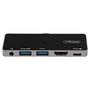 StarTech.com Adaptador Multipuertos USB-C HDMI 4K 60Hz 100W PD Negro, Plata