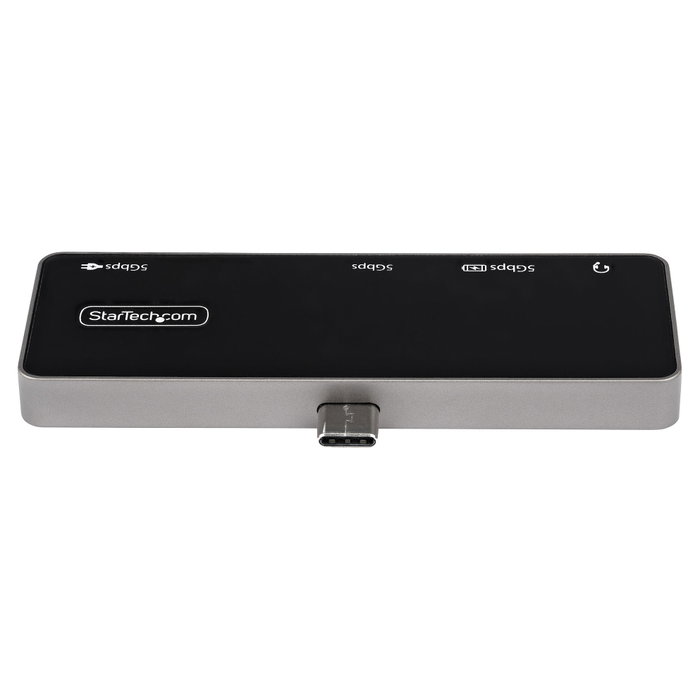 StarTech.com Adaptador Multipuertos USB-C HDMI 4K 60Hz 100W PD Negro, Plata