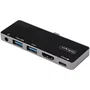 StarTech.com Adaptador Multipuertos USB-C HDMI 4K 60Hz 100W PD Negro, Plata