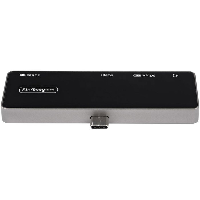 Startech Adaptador Multipuertos USB-C a HDMI 2.0 4K 60Hz con Passthrough de Carga PD 100W y Hub USB 3.0 de 3 Puertos