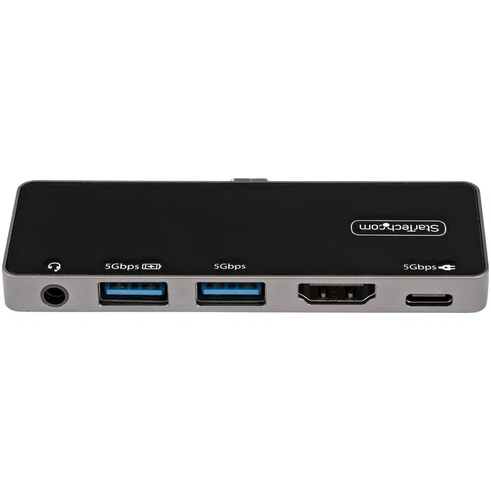 StarTech DKT30CHPD Adaptador Multipuertos USB-C a HDMI 5 en 1 con 4K 60Hz, Entrega de Energía PD 100W, USB 3.2 Gen 1 y Puerto de Audio para Mac, Windows, iPad Pro, Surface Pro