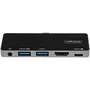 StarTech DKT30CHPD Adaptador Multipuertos USB-C a HDMI 5 en 1 con 4K 60Hz, Entrega de Energía PD 100W, USB 3.2 Gen 1 y Puerto de Audio para Mac, Windows, iPad Pro, Surface Pro