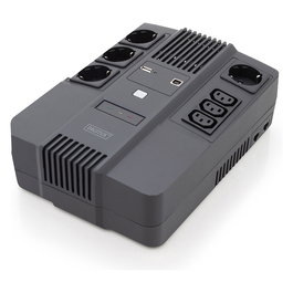 Digitus USV 800VA 480W Line Interactive 0,8 kVA 480 W Seno 162 V 290 V 7 Salidas AC 2 USB 2 Ethernet