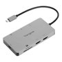 Targus DOCK423EU Docking Station USB-C 100W, 2x HDMI 2.0, Ethernet, Lector SD/MicroSD, USB 3.2, Plata, Compatible Windows/Mac/iPadOS/ChromeOS