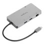 Targus DOCK423EU Docking Station USB-C 100W, 2x HDMI 2.0, Ethernet, Lector SD/MicroSD, USB 3.2, Plata, Compatible Windows/Mac/iPadOS/ChromeOS