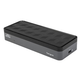 Targus DOCK570EUZ Docking Station Alámbrica Negra con 4 HDMI y 4 DisplayPort, Compatible con Windows y Mac OS