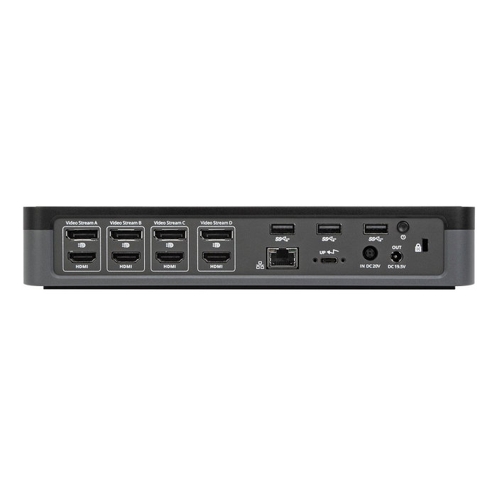 Targus DOCK570EUZ - Docking Station USB-C, 4x HDMI 2.0, 4x DisplayPort, Ethernet, para Windows/Mac, Negro