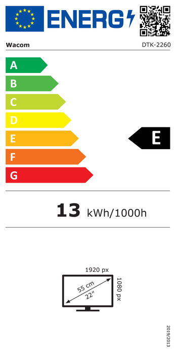 Wacom DTK2260K0A Tablet Cintiq 22 Negra