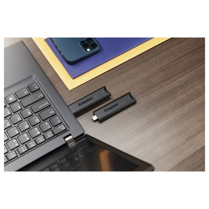 Kingston DataTraveler Max USB-C 3.2 1TB Negro 1000MB/s Lectura 900MB/s Escritura