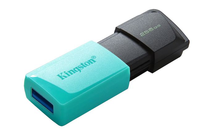 Kingston Pendrive 256GB USB3.2 DT EXODIA M GEN1 Llavero Negro/Turquesa