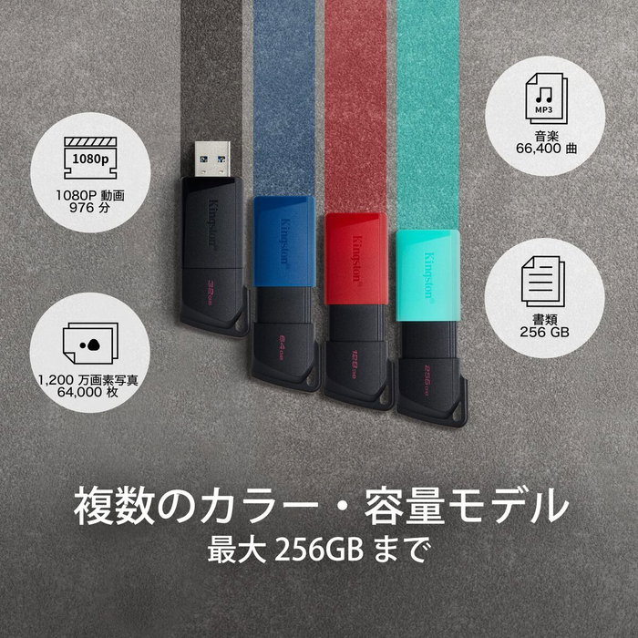 Kingston DataTraveler Exodia M 64 GB USB 3.2 Gen 1 Negro/Azul