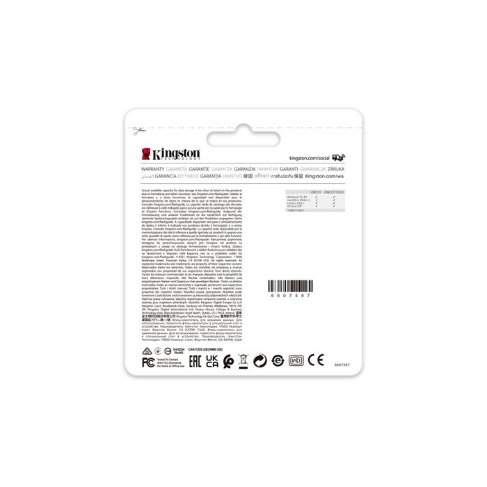 Kingston DataTraveler Exodia M 64 GB USB 3.2 Gen 1 Negro/Azul