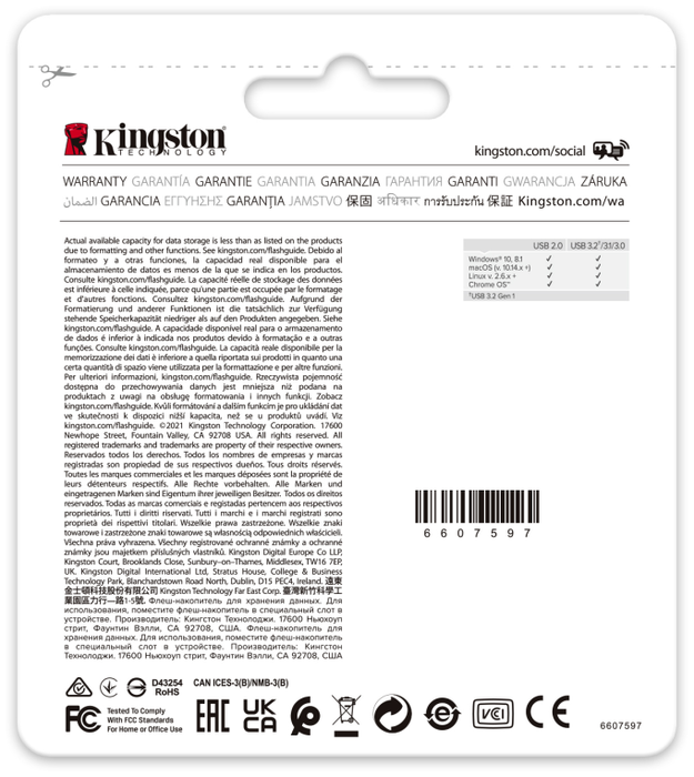 Kingston DataTraveler Exodia M 64 GB USB 3.2 Gen 1 Negro/Azul