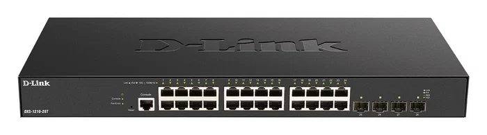 D-Link DXS-1210-28T Smart Managed Switch de 28 Puertos (24x 10G Base-T + 4x 10G/25G SFP28) D-Link DXS-1210-28T Smart Managed Switch de 28 Puertos (24x 10G Base-T + 4x 10G/25G SFP28)