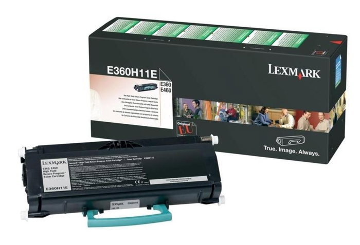 Lexmark Cartucho de Tóner E360H11E Negro (9.000 páginas) Retornable Alto Rendimiento