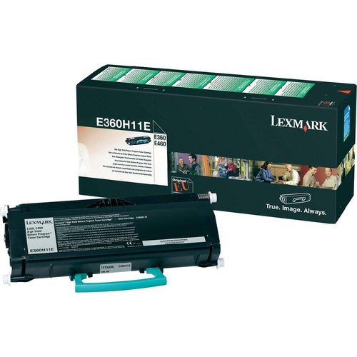 Lexmark Cartucho de Tóner E360H11E Negro (9.000 páginas) Retornable Alto Rendimiento