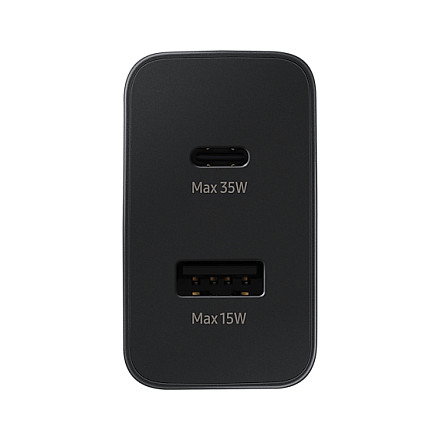 Samsung Power Adapter Duo 35W Cargador Micro USB + USB Type-C Negro Samsung Power Adapter Duo 35W Cargador Micro USB + USB Type-C Negro