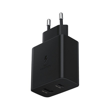 Samsung Power Adapter Duo 35W Cargador Micro USB + USB Type-C Negro Samsung Power Adapter Duo 35W Cargador Micro USB + USB Type-C Negro
