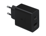 SAMSUNG Cargador EP-TA220NBEGEU 35W con USB-C y USB-A Negro