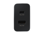 SAMSUNG Cargador EP-TA220NBEGEU 35W con USB-C y USB-A Negro