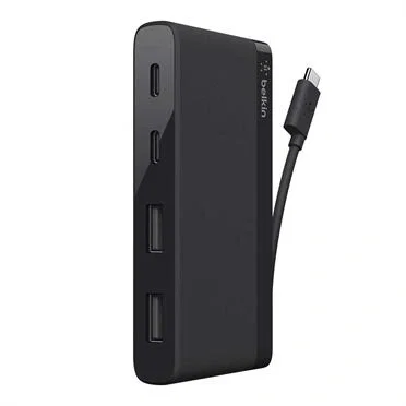 Belkin F4U090btBLK USB 3.0 Type-C Hub 5000 Mbit/s Negro para MacBook Belkin F4U090btBLK USB 3.0 Type-C Hub 5000 Mbit/s Negro para MacBook