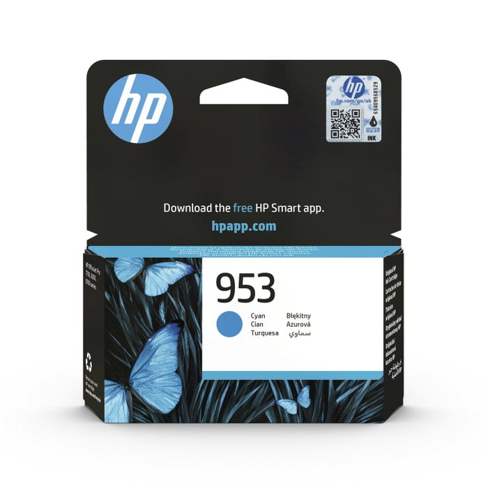 HP 953 Cartucho de Tinta Original Cian (F6U12AE)