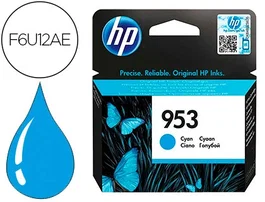 HP 953 Cartucho de Tinta Original Cian (F6U12AE)
