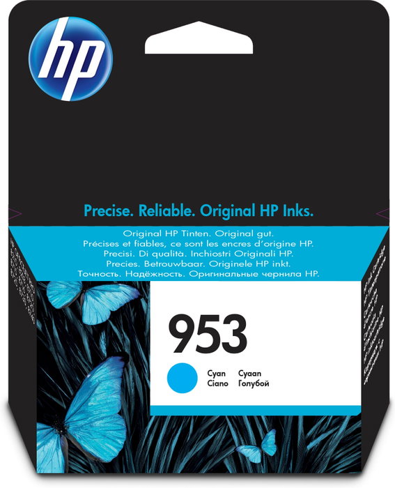 HP 953 Cartucho de Tinta Original Cian (F6U12AE)