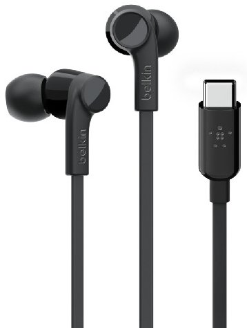 Belkin ROCKSTAR Auriculares In-Ear con conector USB-C Negro