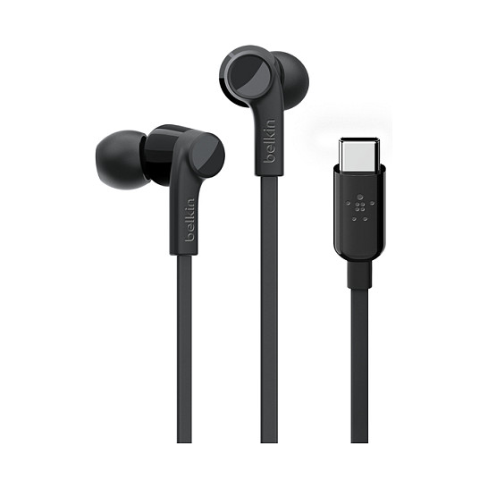 Belkin ROCKSTAR Auriculares In-Ear con conector USB-C Negro