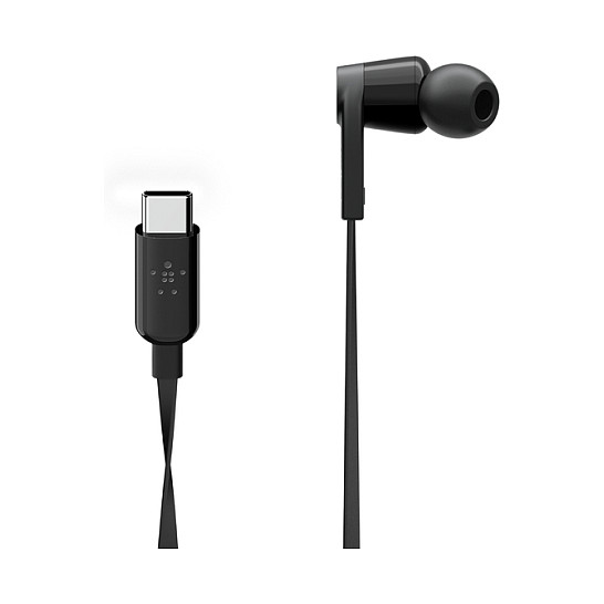 Belkin ROCKSTAR Auriculares In-Ear con conector USB-C Negro