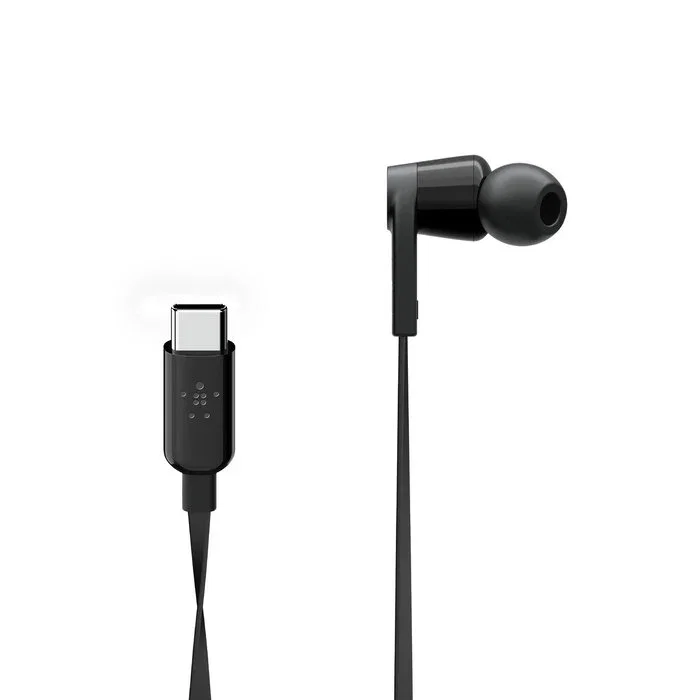 Belkin ROCKSTAR Auriculares In-Ear con conector USB-C Negro