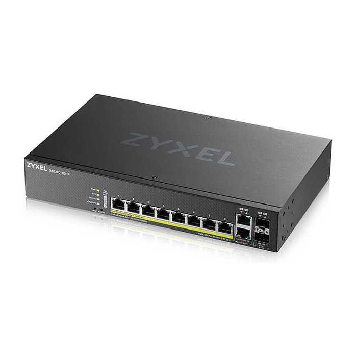 Zyxel GS2220-10HP-EU0101F Switch Gestionado L2 Gigabit Ethernet PoE Negro