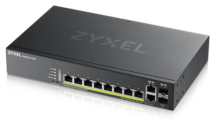 Zyxel GS2220-10HP-EU0101F Switch Gestionado L2 Gigabit Ethernet PoE Negro