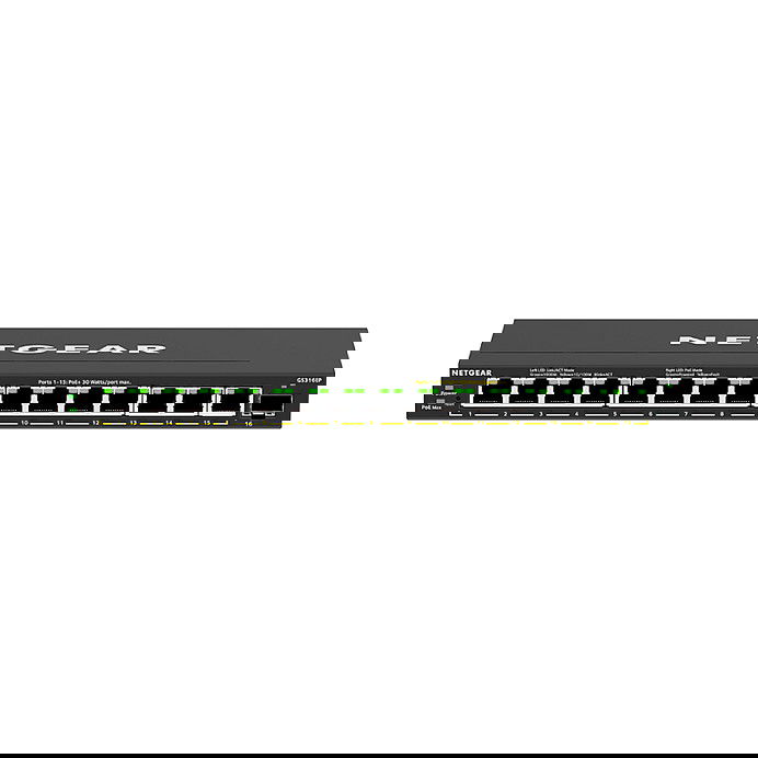 NETGEAR GS316EP-100PES Switch PoE+ Gestionado Gigabit Ethernet 16 Puertos