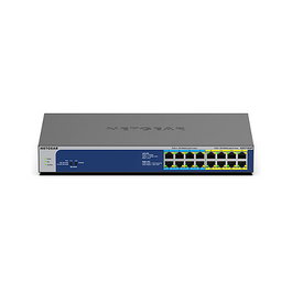 NETGEAR GS516UP-100EUS Switch de Red No Administrado 16 Puertos Gigabit con PoE++ de 60W, Montaje en Rack, 380W Presupuesto PoE