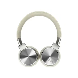 Lenovo Yoga Auriculares Diadema Inalámbricos y Alámbricos con Bluetooth 5.0, Color Crema (Blanco), Supraaurales, Frecuencia 20-20000 Hz