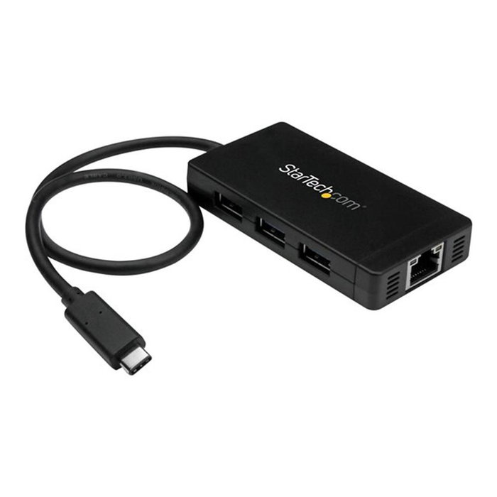 Hub USB Startech HB30C3A1GE Negro 2100 W Hub USB Startech HB30C3A1GE Negro 2100 W