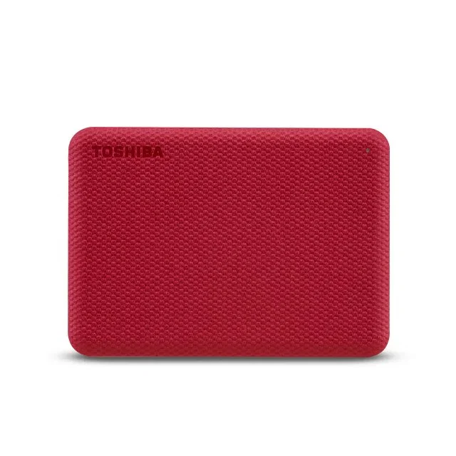 Toshiba Disco Duro Externo Canvio Advance 1TB 2.5" USB 3.2 Gen 1, Rojo - Almacenamiento Portátil para PC y Mac