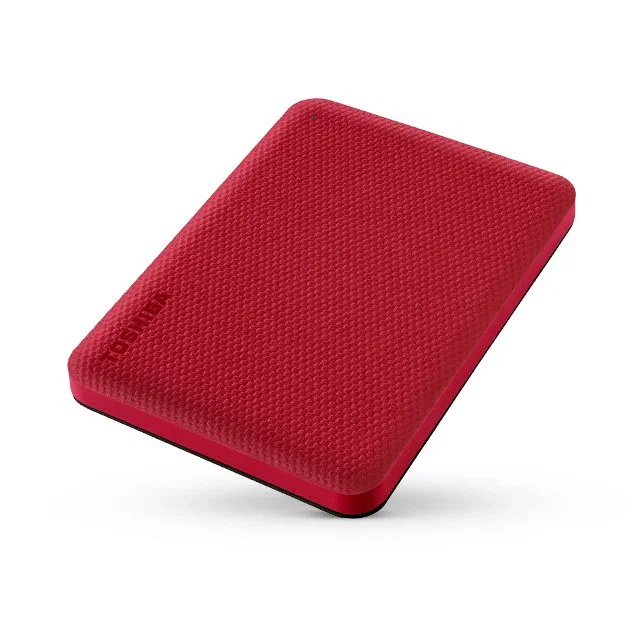 Toshiba Disco Duro Externo Canvio Advance 1TB 2.5" USB 3.2 Gen 1, Rojo - Almacenamiento Portátil para PC y Mac