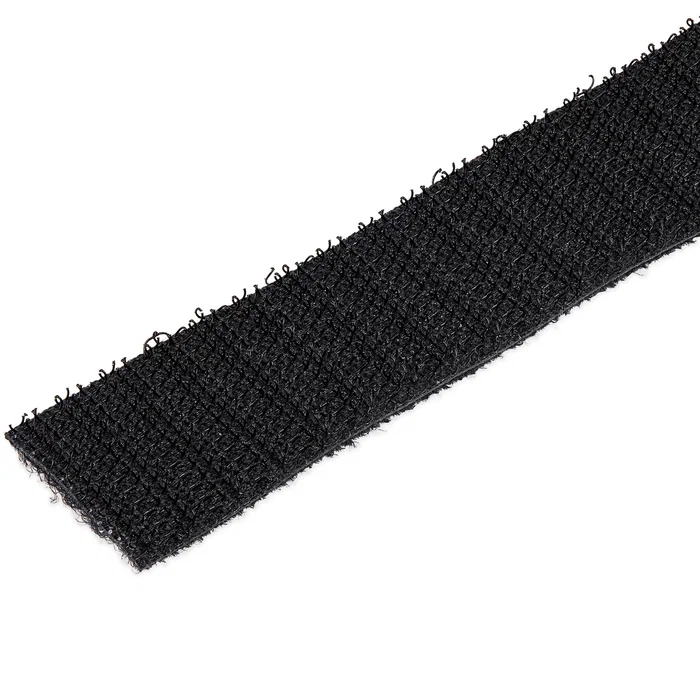 StarTech.com HKLP50 Bobina de Cinta de Gancho y Bucle para Gestión de Cables, 15.2m x 19mm, Negro, Nylon, Autoadherente, Reutilizable, para Rack o Armario de Servidores