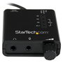 StarTech.com Tarjeta de Sonido USB Externa Estéreo con Salida SPDIF Digital Óptica y Entrada Micrófono, 24 Bit, 5.1 Canales, USB Sound Adapter - Negro