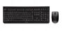 Cherry DW 3000 Teclado Inalámbrico Español Completo con Ratón Óptico - Ultra Silencioso, Teclas Láser Duraderas, Nano Receptor USB 2.4 GHz, Color Negro
