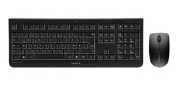 Cherry DW 3000 Teclado Inalámbrico Español Completo con Ratón Óptico - Ultra Silencioso, Teclas Láser Duraderas, Nano Receptor USB 2.4 GHz, Color Negro