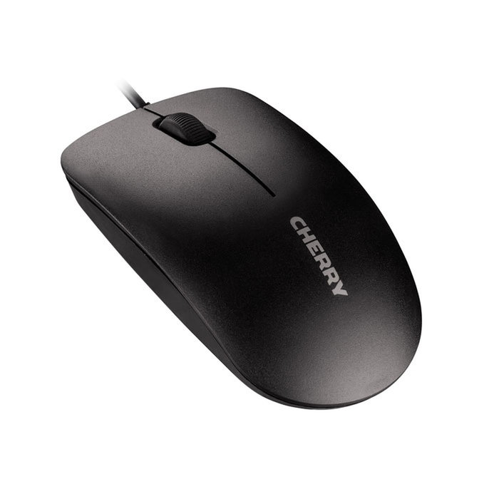 Cherry MC 1000 Ratón Óptico Ambidextro Negro
